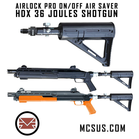 HDX TX68 Shogun HPA Air Tank Kit And  AirLock Pro On/Off Air Saver Adapter
