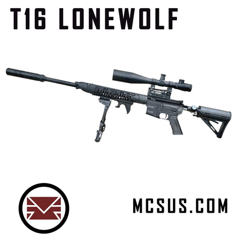 Custom T16 LoneWolf Hunter Custom Paintball Gun (Optional Semi Auto/Full Auto)