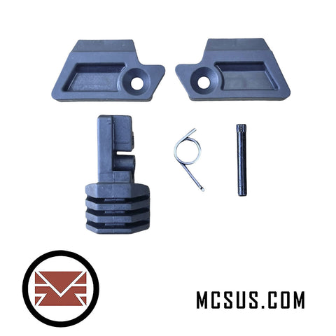 EMF100 MCS100 Detent Plate Left/Right + Magazine Release Lever + Spring + Pin (Black)