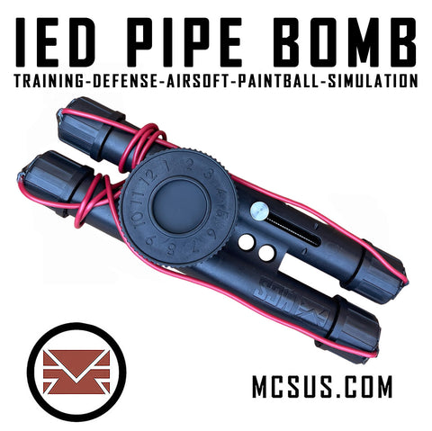 M24TR IED CO2 Powered Mine/Pipe Bomb Boobytrap Device For Training and Simulation (Paintball, Airsoft, Defense, Scenario Events)