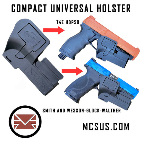 Compact Universal Holster Smith And Wesson, Glock, Walther And Other Pistols (Right Hand)