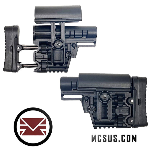 Solid Remote Adapter With Tactical Modular Precision Sniper Buttstock – MCS