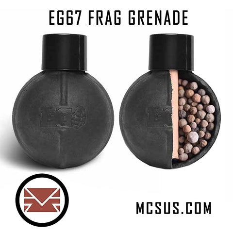 Enola Gaye EG67 Frag Grenade For Paintball - Airsoft and Training (Store Pickup Only)