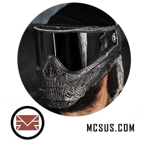 Carbon Machine Silver HSTL Skull Goggle (Chrome Thermal Lens) – MCS
