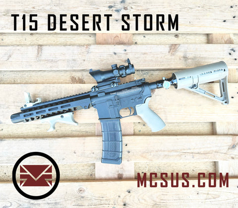 Custom T15 Desert Storm Custom Paintball Gun