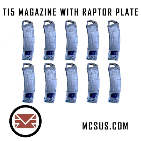 T15 Magazine With FREE Raptor Plate (10 Pack)