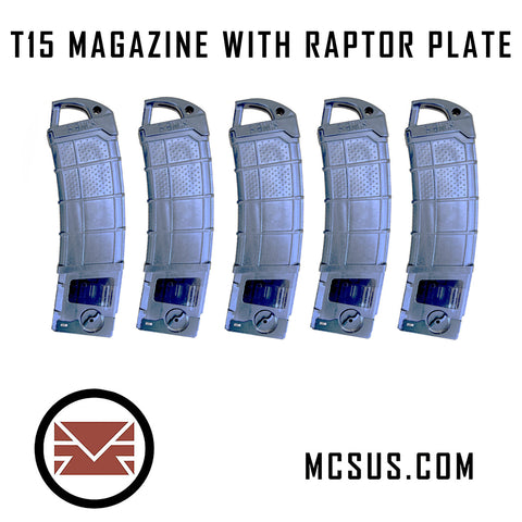 T15 Magazine With Raptor Plate (5 Pack)