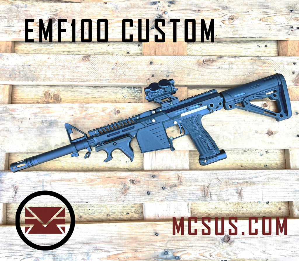 Emf100 Custom EMF100 MG100 OverMolded Carbine Buttstock With Mil-Spec Buffer Tube an ...