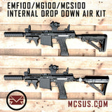 Drop Down EMF100 MG100 MCS100 Internal Air Through Buttstock Kit (Air Tank and Buttstock Option)