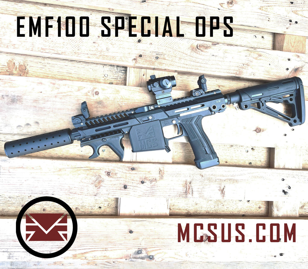 Emf100 Custom EMF100 Special Ops Paintball Gun Custom Package With (Air Tank In Stoc ...