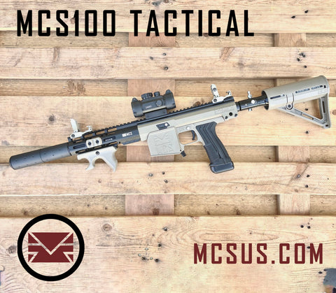 MCS100 Tactical HDE Tan Paintball Gun Package