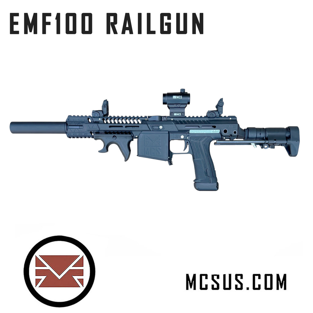 Emf100 Custom MG100 EMF100 Railgun Lonewolf Paintball Gun Custom Package – MCS