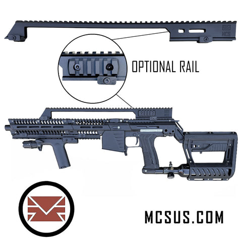 Universal G36 Rifle Length Picatinny Sight Rail with M-Lok Side Rail Option