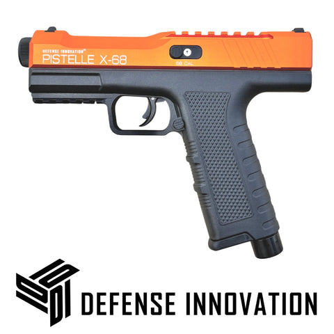 (PRE-ORDER) GEN2 Defense Pistol 35-50 Joules: Pistelle X-68 Orange/Black Upgraded Seals & Components (Shipping 07-15-2026)