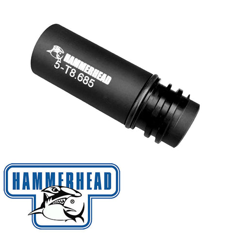 Hammerhead Barrel Adapter Fin Sizer (Tippmann A5 Thread Female To Tippmann 98 Thread Male)