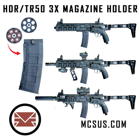 TR50 HDR50 M4 Style Magazine Clip Holder (Holds 3 Magazine Clips)