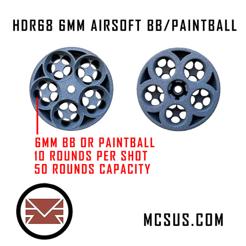 HDR68 Revolver 6mm BB/Paintball Magazine (50 Rounds Capacity)