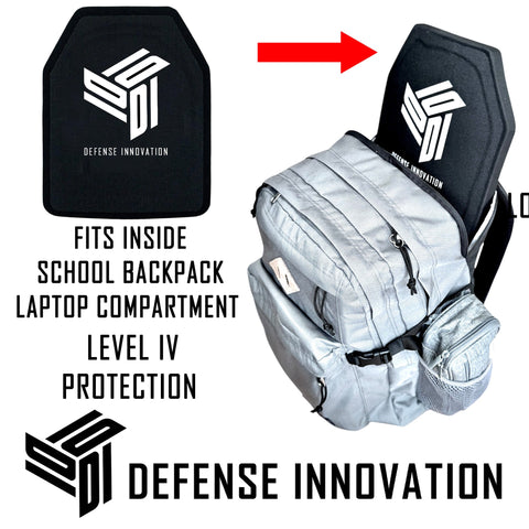 Level IV Lightweight Ultra Protection Ballistic Plate (For Backpack And Travel Bag)