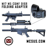 Milsig Vallken M17 CQMF Drop Down Folding Air Buttstock Adapter With Gen3 Locking Mechanism