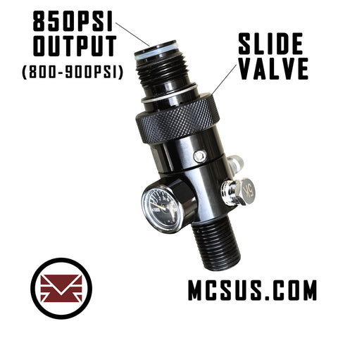 Integrated On/Off Slide Valve 3000psi 850psi output (800 to 900psi) Air Tank Regulator