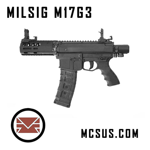 Milsig M17 G3 Semi/Full Auto Adjustable 10 - 20 Joules  Less Lethal (Standard No Barrel - No Buttstock) (Estimated Shipping Date 3-12-2026)