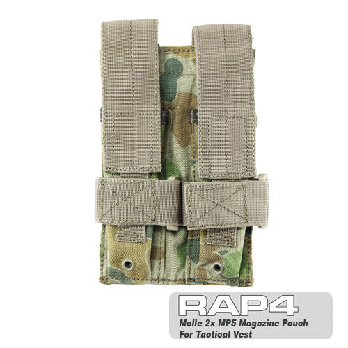 Australian Camo MOLLE Double MP5 Magazine Pouch MCS