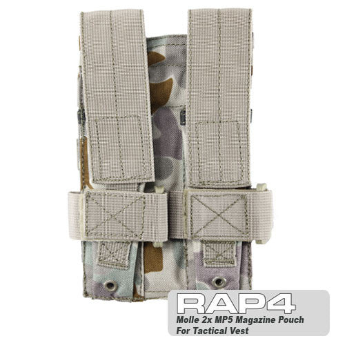 Australian Desert MOLLE Double MP5 Magazine Pouch (Clearance Item) MCS