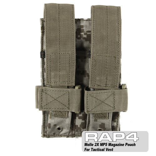Desert Digital MOLLE Double MP5 Magazine Pouch (Clearance Item) MCS