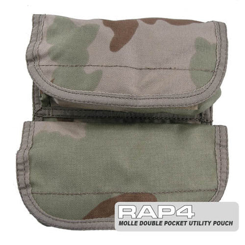 MOLLE Small Double Utility Pouch (Desert Camo) Clearance Item