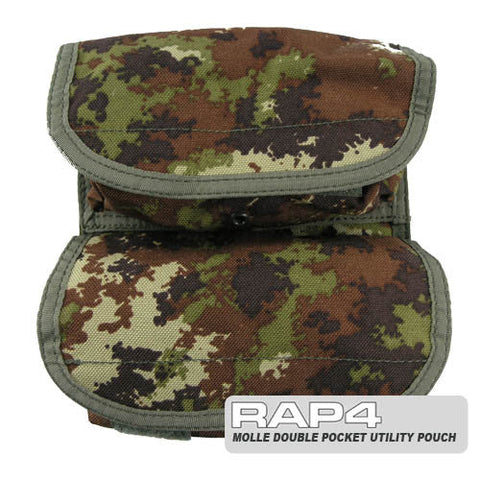 MOLLE Small Double Utility Pouch (Italian Camo) Clearance Item