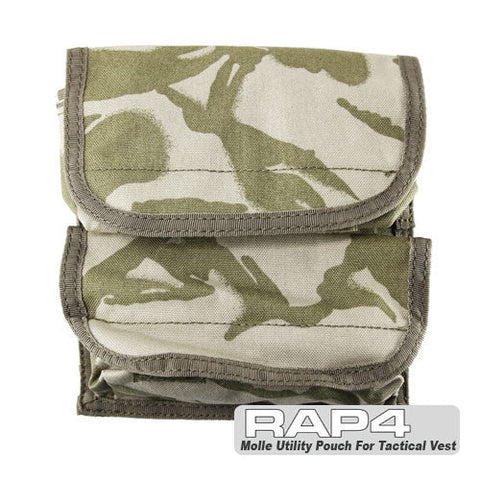 MOLLE Small Double Utility Pouch (British DPM Desert)