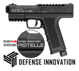 (PRE-ORDER) GEN2 Defense Pistol 35-50 Joules: Pistelle X-68 Orange/Black Upgraded Seals & Components (Shipping 07-15-2026)