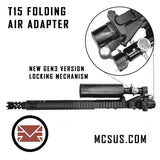 T15 Drop Down Folding Air Buttstock Adapter With Gen3 Locking Mechanism