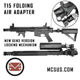 T15 Drop Down Folding Air Buttstock Adapter With Gen3 Locking Mechanism