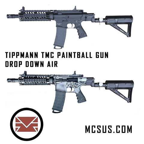 Tippmann TMC Black + Drop Down Air Buttstock Package