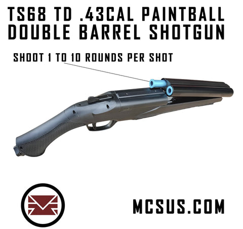 HDS TS68 TD .43 Cal Paintball Double Barrel Shotgun