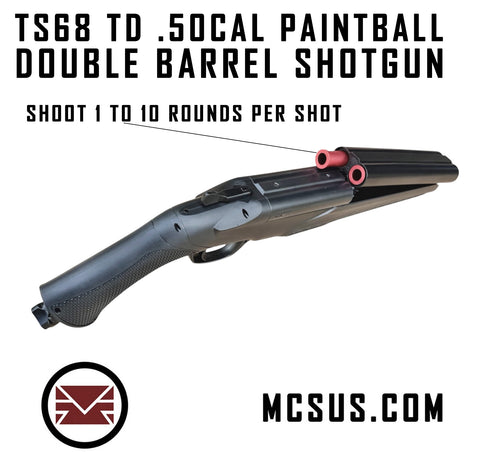 TS68 TD .50 Cal Paintball Double Barrel Shotgun