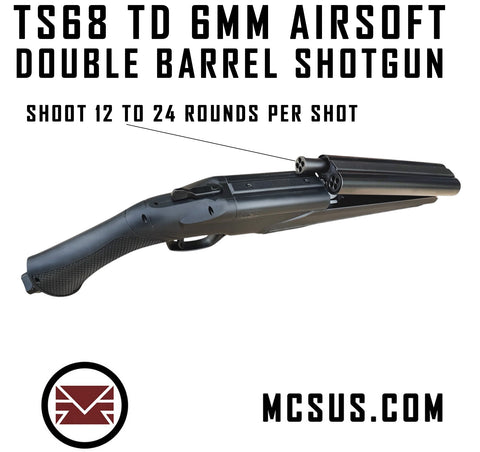 TS68 TD 6MM Airsoft Double Barrel Shotgun