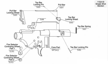 5186 Top Bar Locking Pin For RAP5