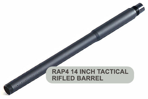 14-Inch Raptor Tactical Rifled Barrel, Autococker Threaded (22mm Muzzle Threads)
