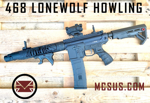 468 Lonewolf Howling Custom Paintball Gun