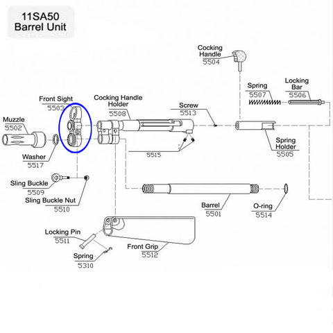 5503 Front Sight For RAP5