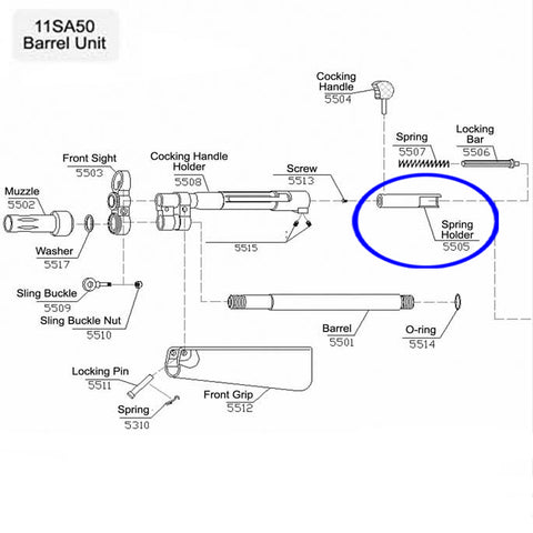 5505 Spring Holder For RAP5