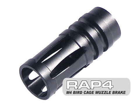 M4 Bird Cage Muzzle Brake (22mm muzzle threads)