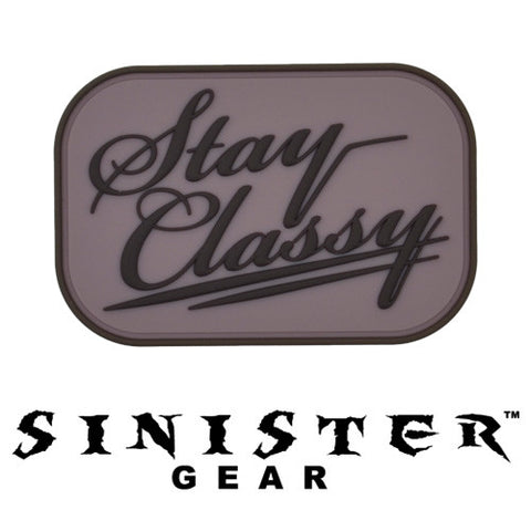 Sinister Gear "Classy" PVC Patch - Pink