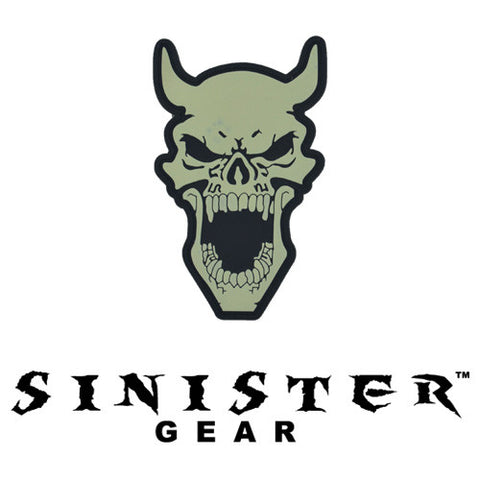 Sinister Gear "Devil" PVC Patch - Bone (Glows in the Dark)