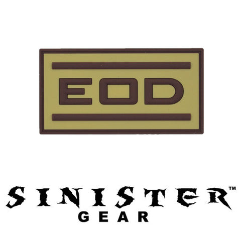Sinister Gear "EOD" PVC Patch - Tan