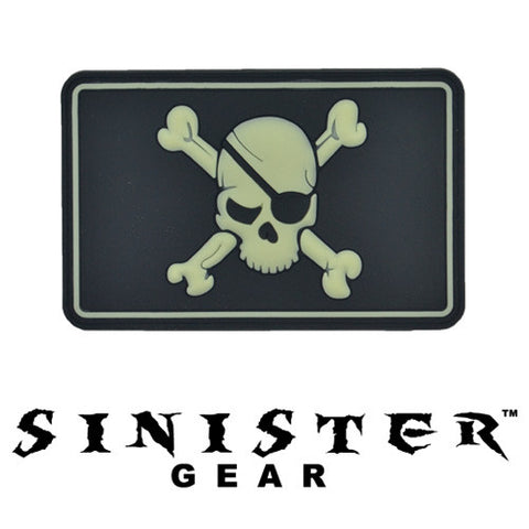 Sinister Gear "Eyepatch" PVC Patch - SWAT (Glows in the Dark)