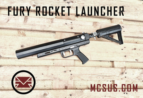 FURY Rocket Launcher: Shoots - Smoke Grenade, Paintball Grenade, Nerf, T-Shirts, Tomatoes, Potatoes