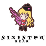 Sinister Gear "Girl w/Gun" PVC Patch